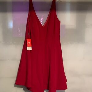 Burgundy colored Flattering dress